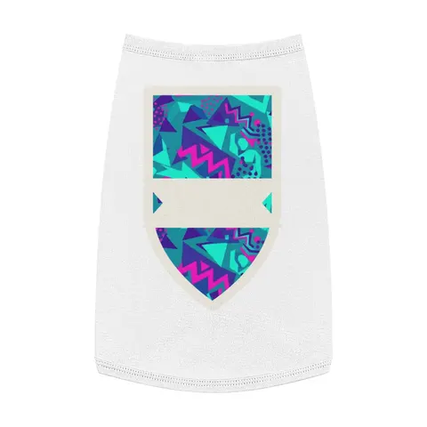 90s Memphis Pattern Pet Tank Top — front view