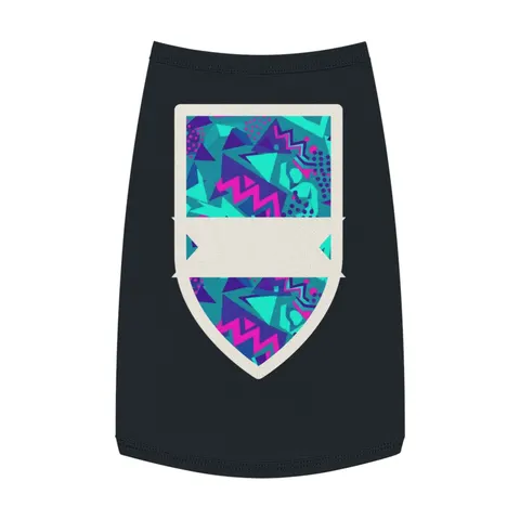 90s Memphis Pattern Pet Tank Top — front view