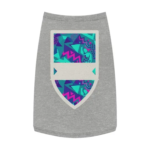 90s Memphis Pattern Pet Tank Top — front view