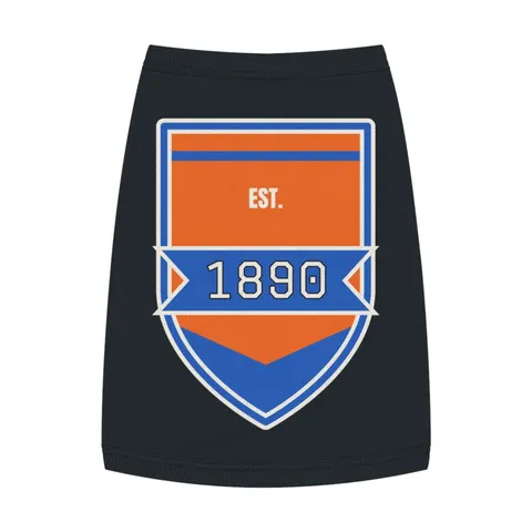 Savannah State 1890 Orange & Blue Pet Tank Top — front view