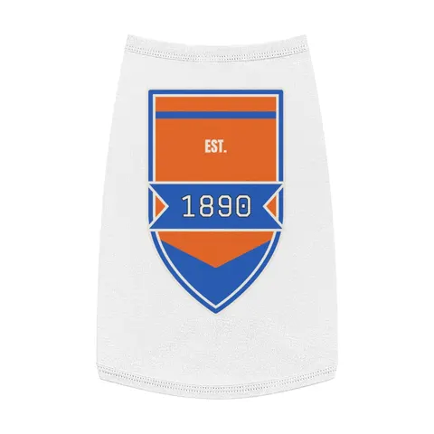 Savannah State 1890 Orange & Blue Pet Tank Top — front view