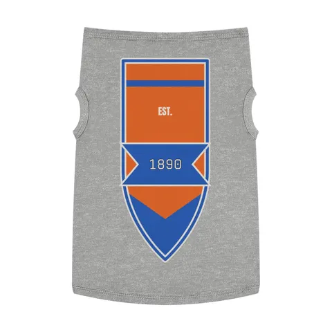 Savannah State 1890 Orange & Blue Pet Tank Top — front view