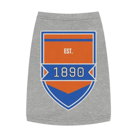 Savannah State 1890 Orange & Blue Pet Tank Top — front view