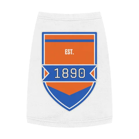 Savannah State 1890 Orange & Blue Pet Tank Top — front view