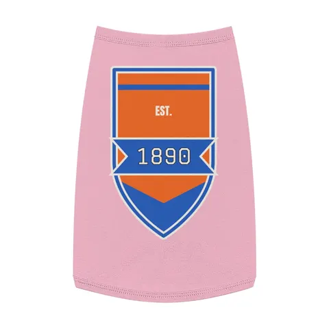 Savannah State 1890 Orange & Blue Pet Tank Top — front view