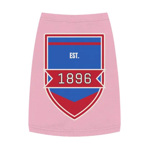 SC State 1896 Garnet & Blue Pet Tank Top — front view