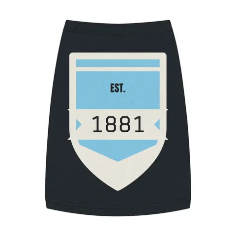 Spelman 1881 Sky Blue Elegance Pet Tank Top — front view
