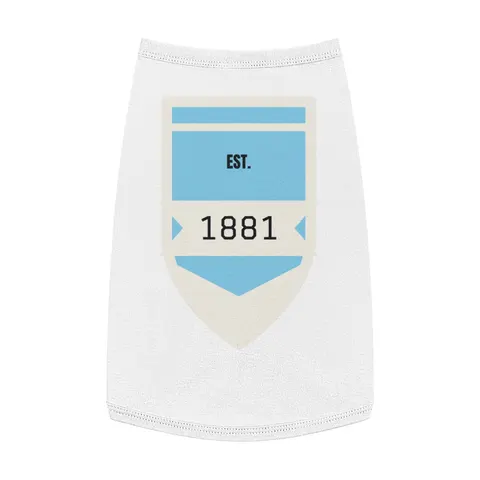 Spelman 1881 Sky Blue Elegance Pet Tank Top — front view