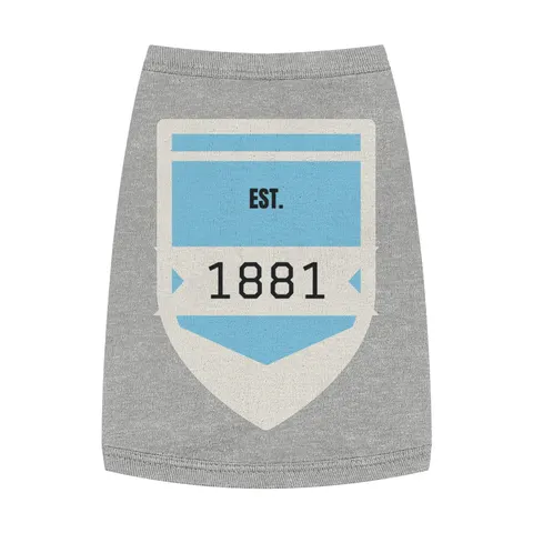 Spelman 1881 Sky Blue Elegance Pet Tank Top — front view