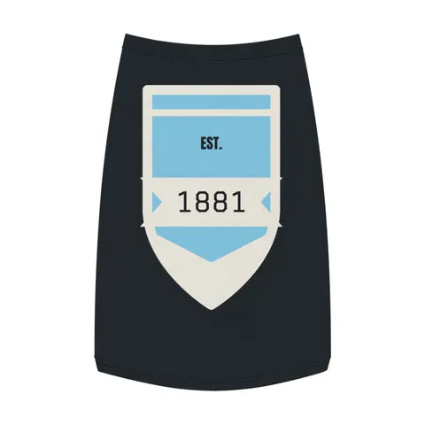 Spelman 1881 Sky Blue Elegance Pet Tank Top — front view