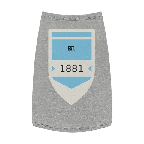 Spelman 1881 Sky Blue Elegance Pet Tank Top — front view