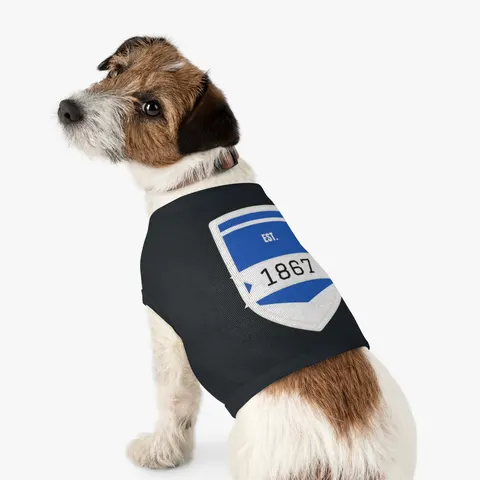 Saint Augustine's 1867 Blue & White Pet Tank Top — other view