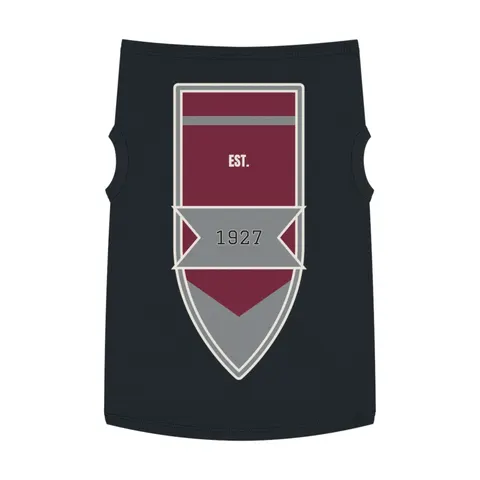 Texas Southern 1927 Maroon & Grey Pet Tank Top — front view