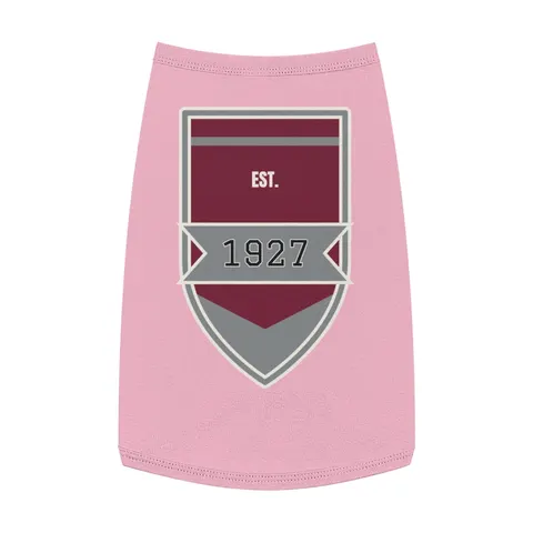 Texas Southern 1927 Maroon & Grey Pet Tank Top — front view