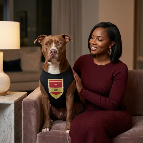 Tuskegee 1881 Crimson & Old Gold Pet Tank Top