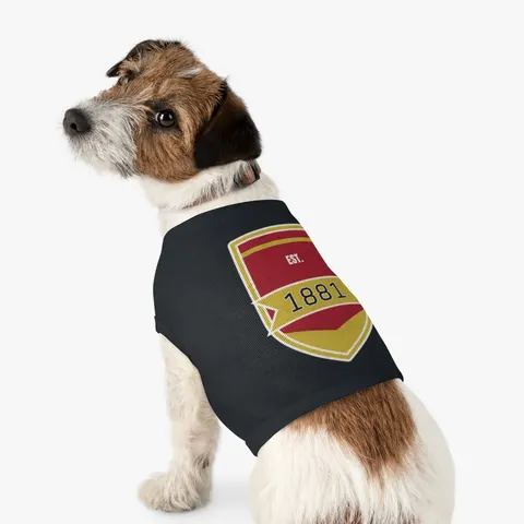Tuskegee 1881 Crimson & Old Gold Pet Tank Top — other view