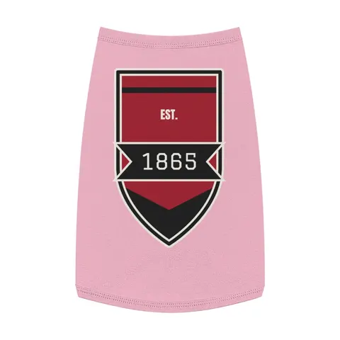 Virginia Union 1865 Crimson & Black Pet Tank Top — front view