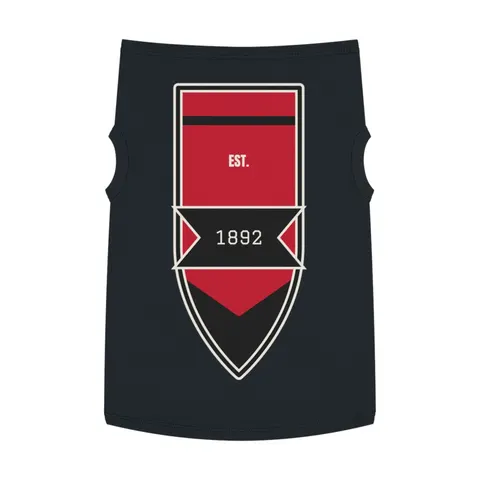 Winston-Salem State 1892 Red & Black Pet Tank Top — front view