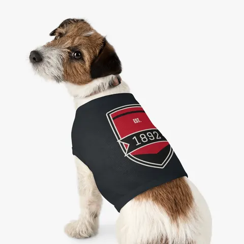 Winston-Salem State 1892 Red & Black Pet Tank Top — other view
