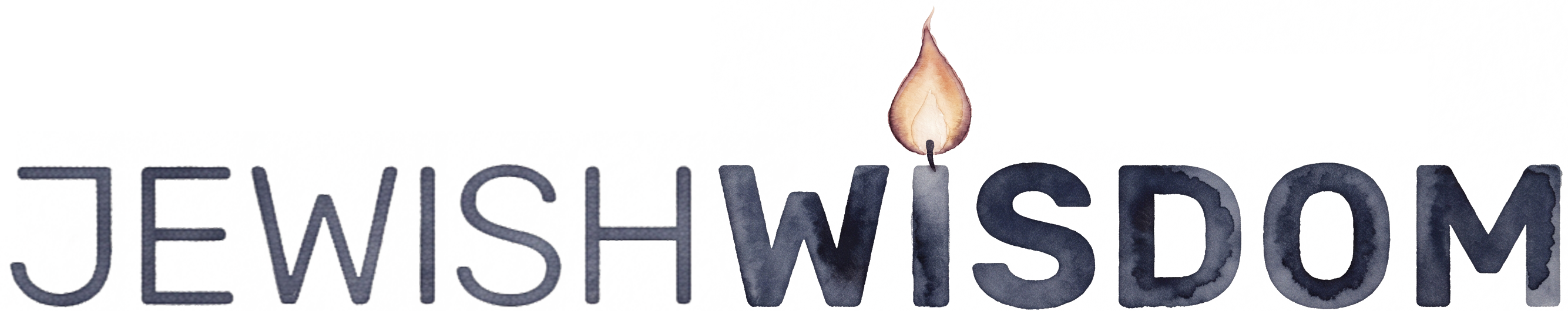 Jewish Wisdom, wide logo