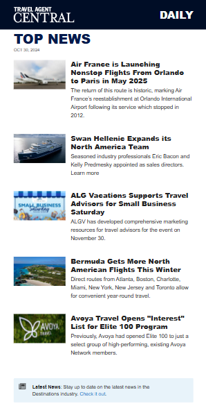 TAC Newsletter Screenshot