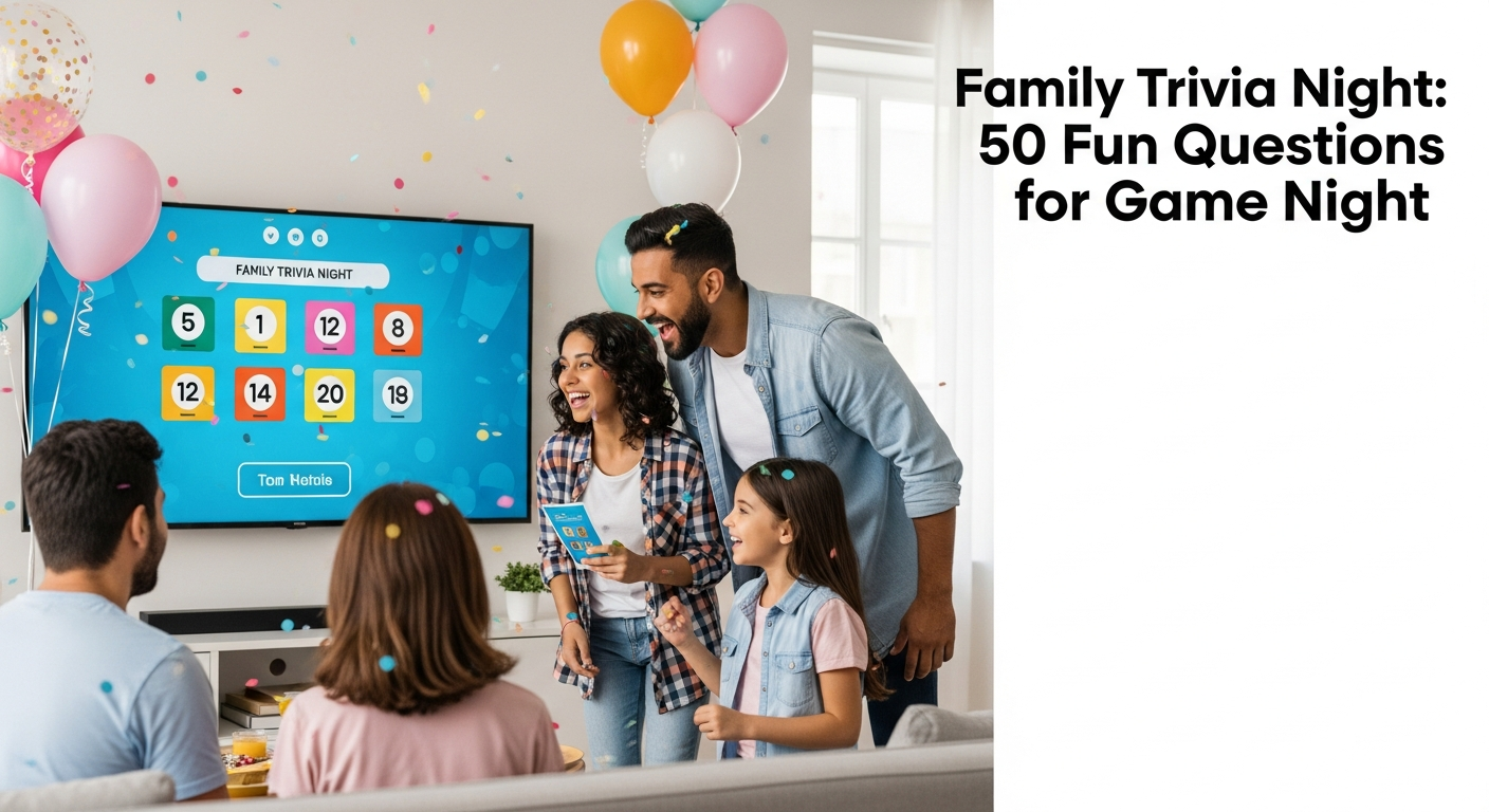 Family Trivia Night: 50 Fun Questions for Game Night