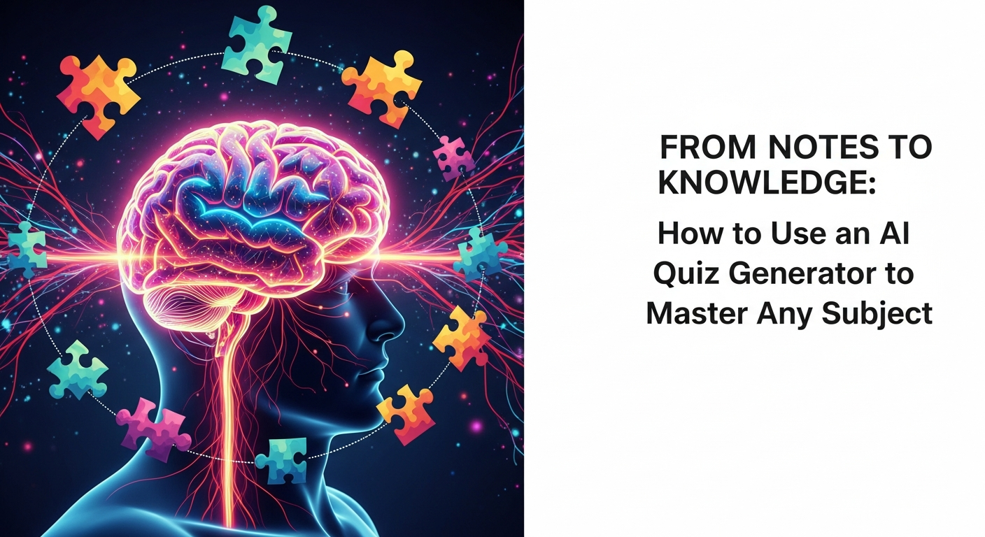 From Notes to Knowledge: How to Use an AI Quiz Generator to Master Any Subject