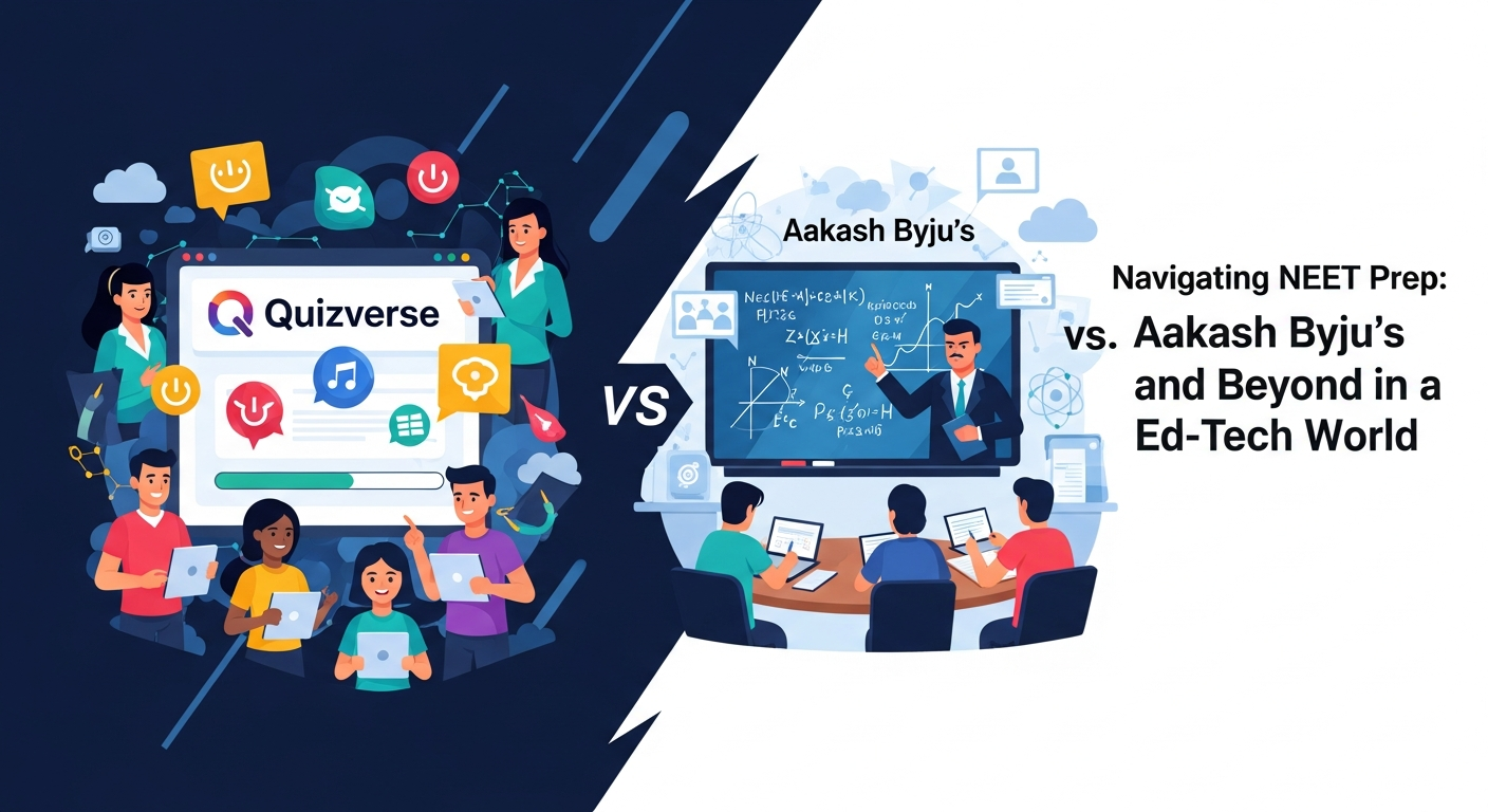 NEET की तैयारी में नेविगेट करना: बदलती Ed-Tech दुनिया में Quizverse बनाम Aakash Byju's और उससे आगे