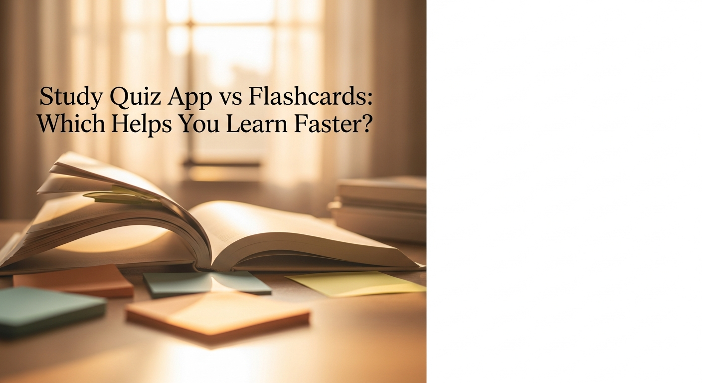 Study Quiz App vs Flashcards: Which Helps You Learn Faster?