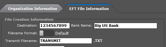 US EFT Info - 2