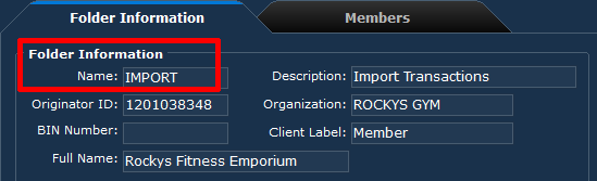 Import Folder