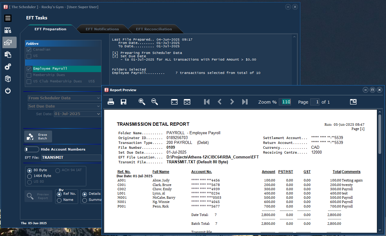 Prepare -Payroll Preview