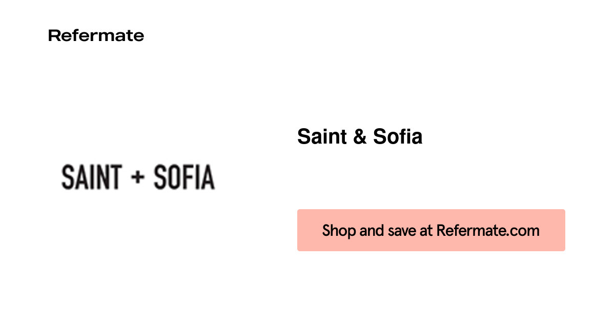 25 Off Saint Sofia Coupons Promo Code August 2021 Refermate 25 Off Saint Sofia Coupons Promo Code August 2021 Refermate