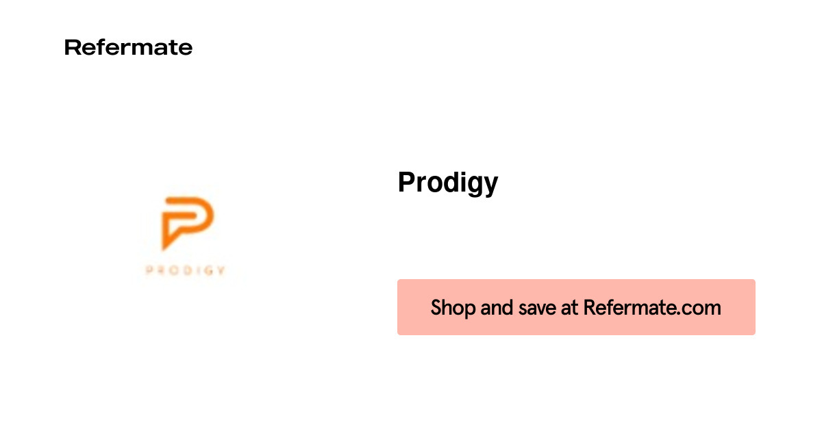 15 off Prodigy Coupons, Promo Codes July, 2021 — Refermate