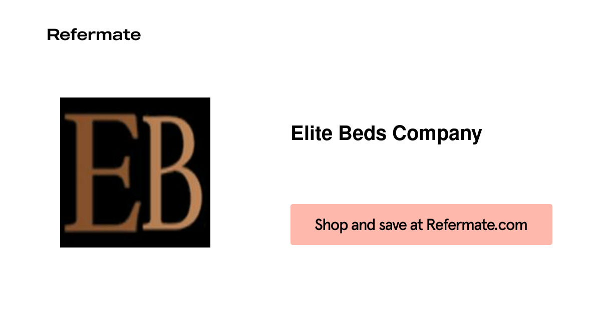 15 off Elite Beds Company Discount Code, Voucher Codes September