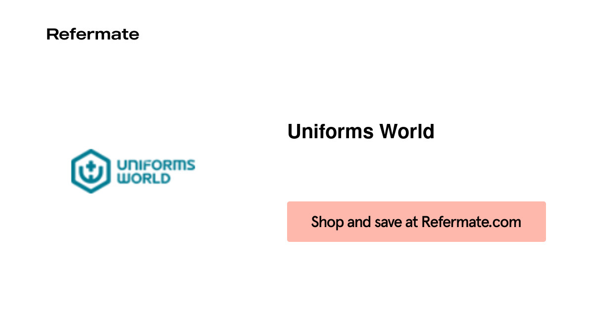 30 off Uniforms World Coupons, Promo Codes March, 2024 — Refermate
