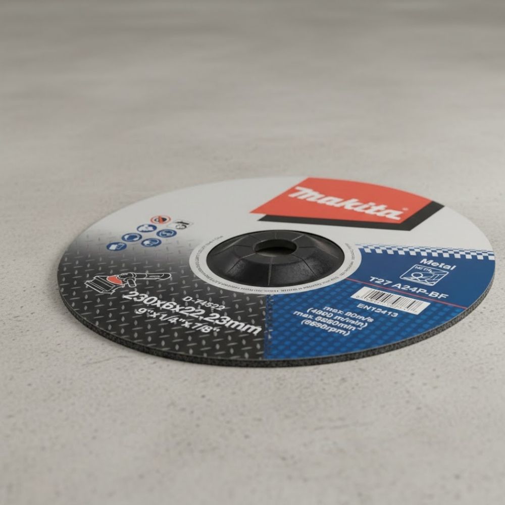 Disco de Desbaste Para Metal Makita 9 X 1/4 X 7/8 | D-74522
