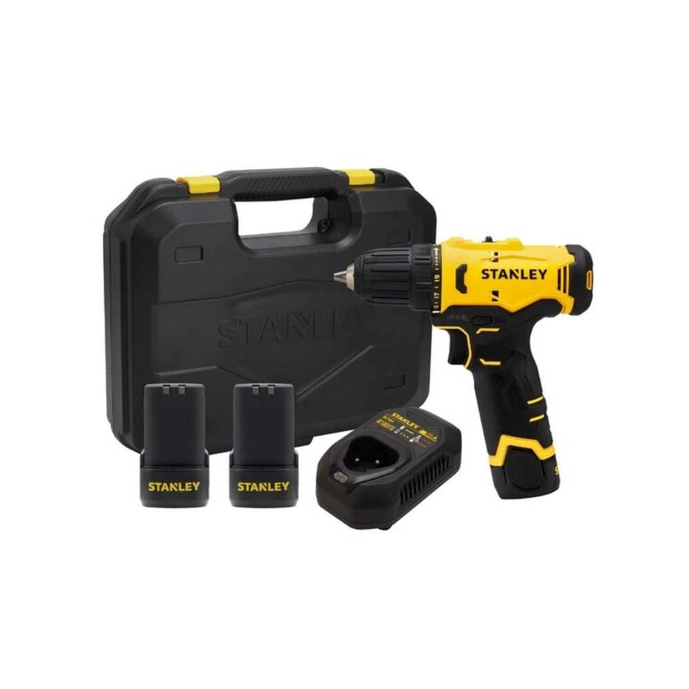 Furadeira Parafusadeira Stanley 3/8" 12V Max 2BATERIAS 2.0AH com Maleta SCD10D2K-BR