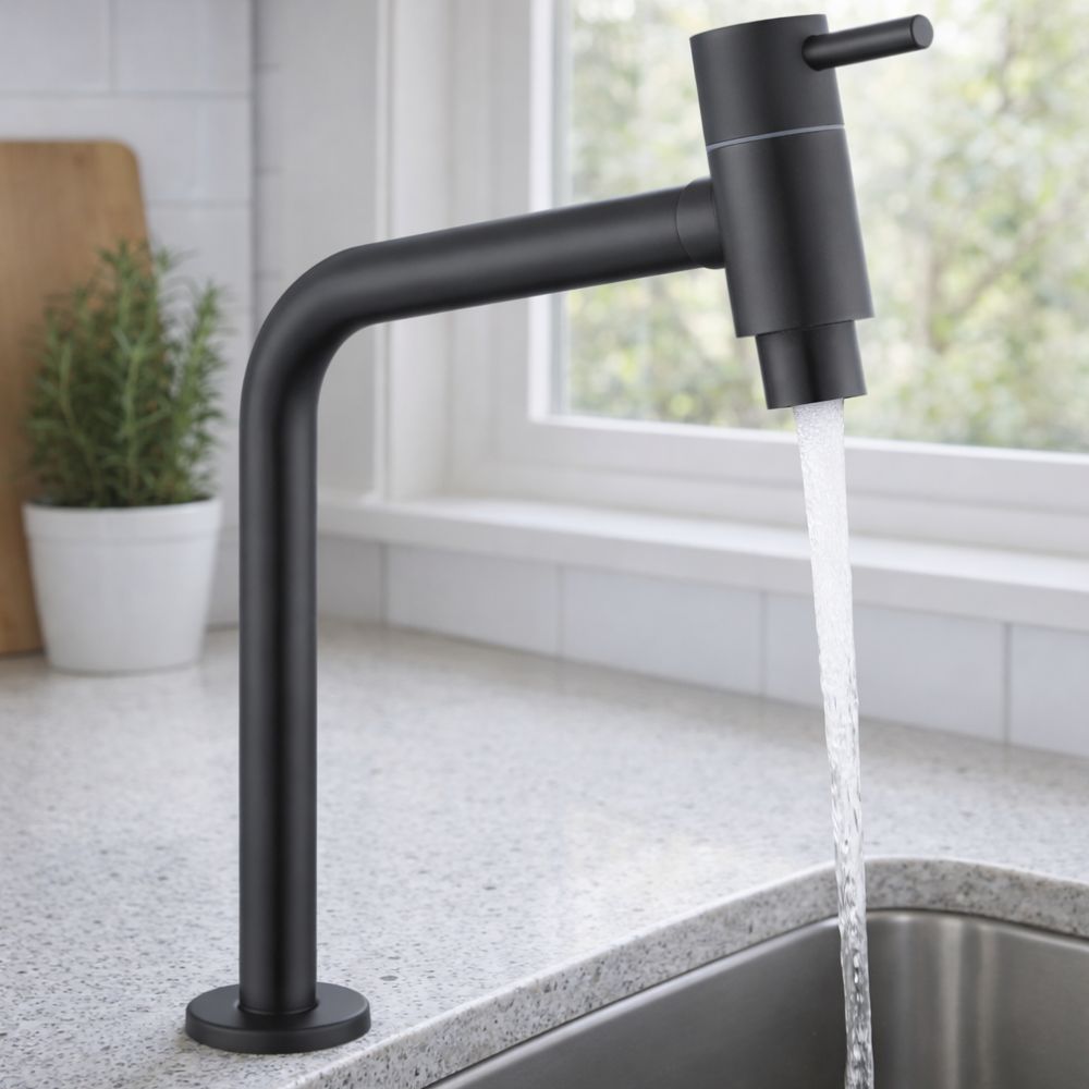 Torneira de Inox Fosca Link Lavatório Preta - DOAN