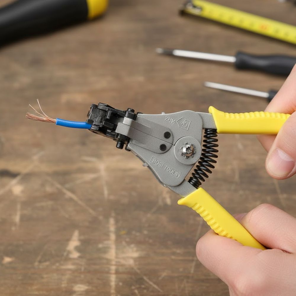 Alicate Bosi Tools Desemcapador Automático Fios Eletricista 1mm ~ 3.2mm