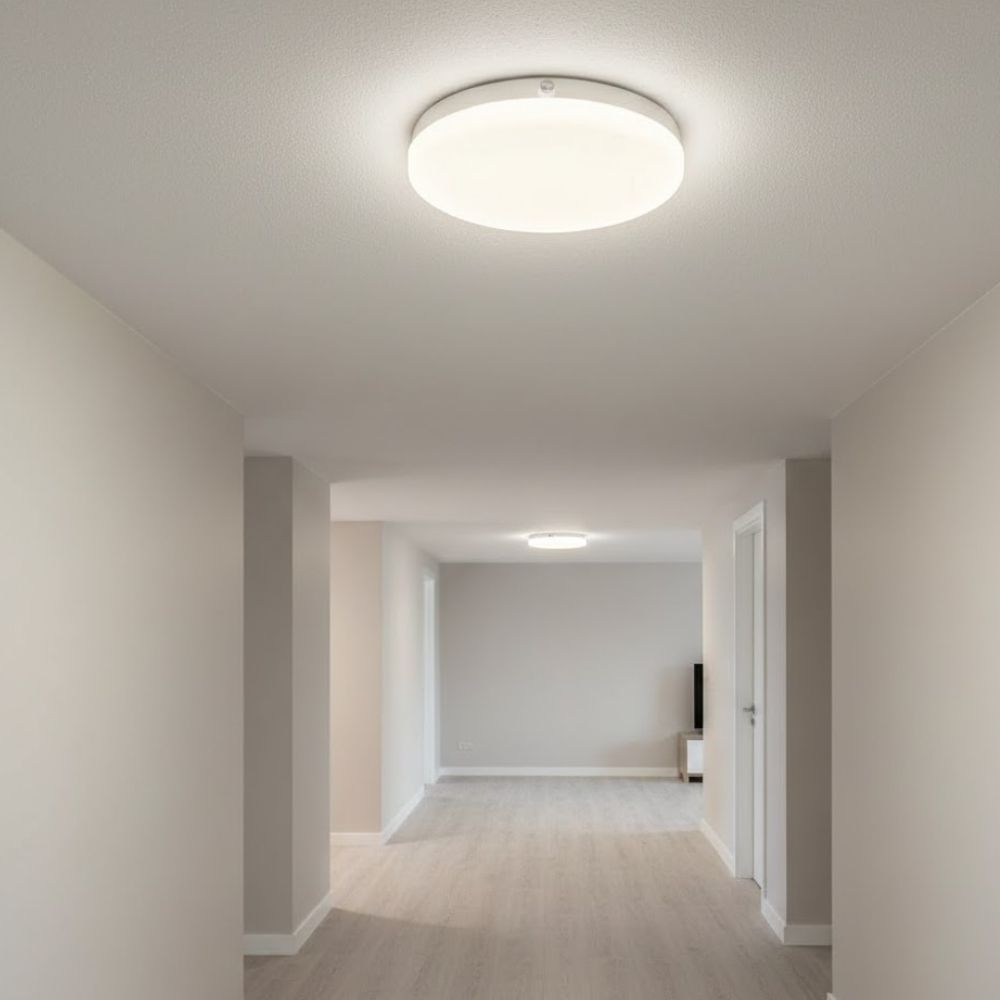 Luminária LED Tartaruga Ecolume Redonda Branca 15W 3000K | 21069