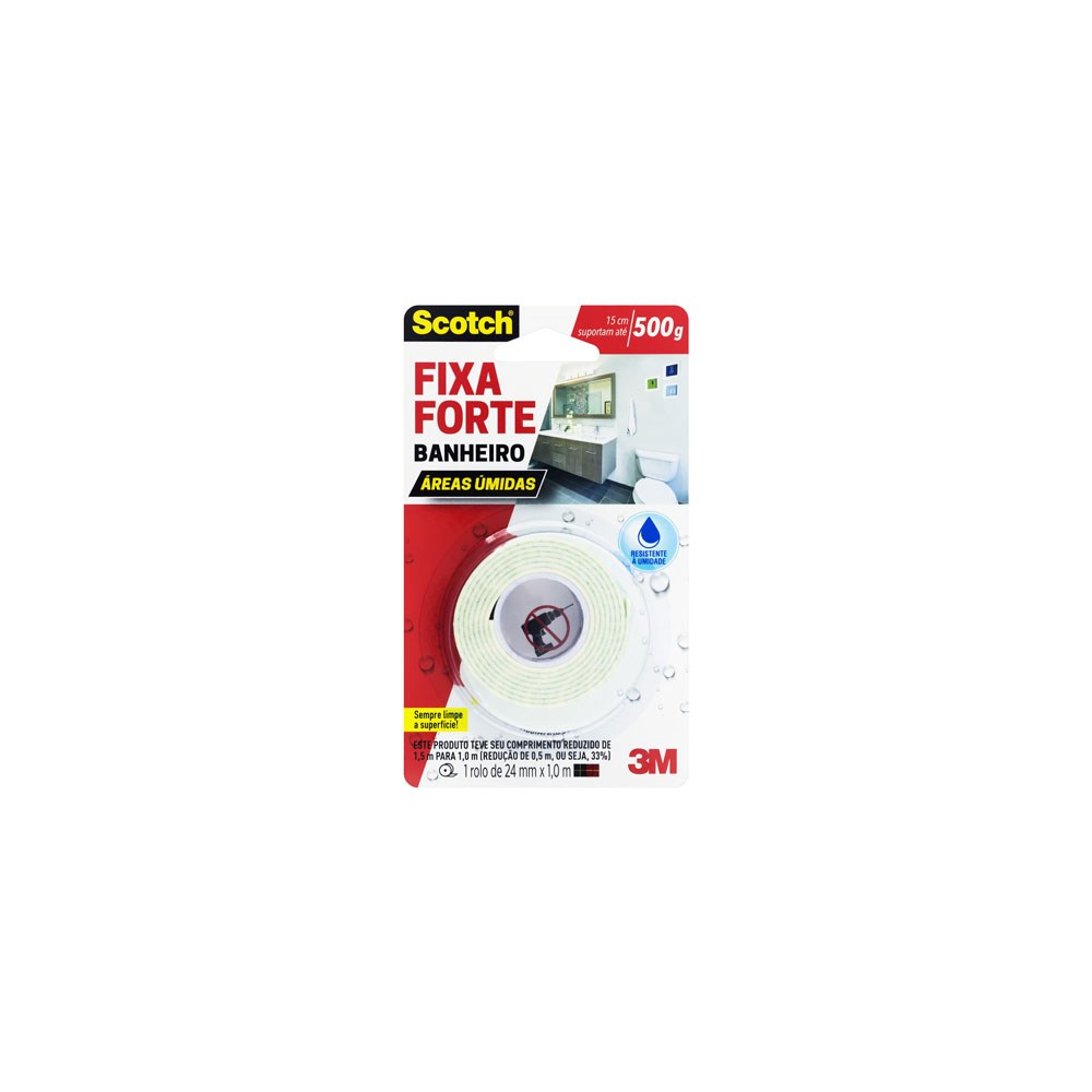 Fita Dupla Face 3M Banheiro 24X1.5M HB004488316