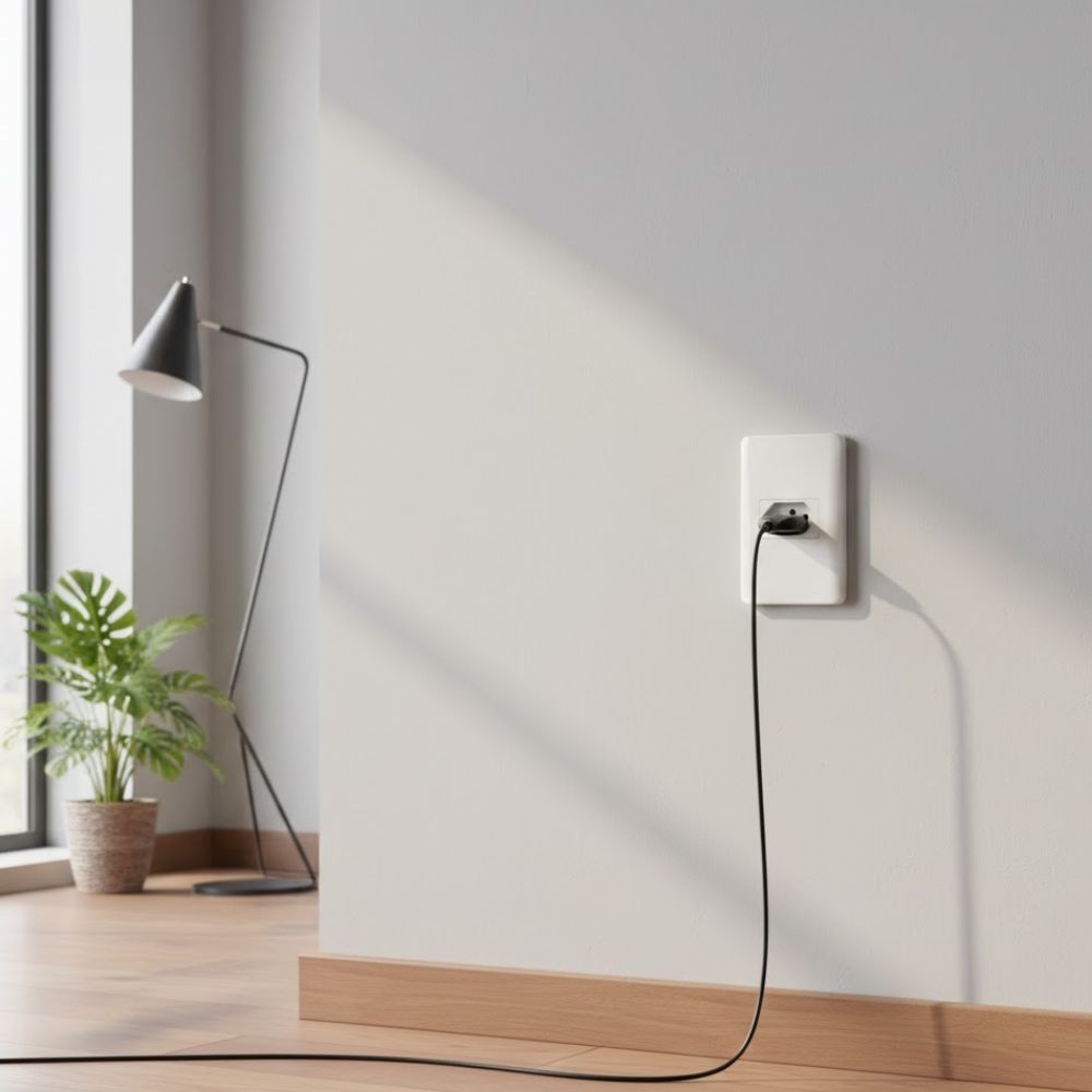 Conjunto Perlex Aros 4X2 Branco com Placa 1 Tomada 10A 7311