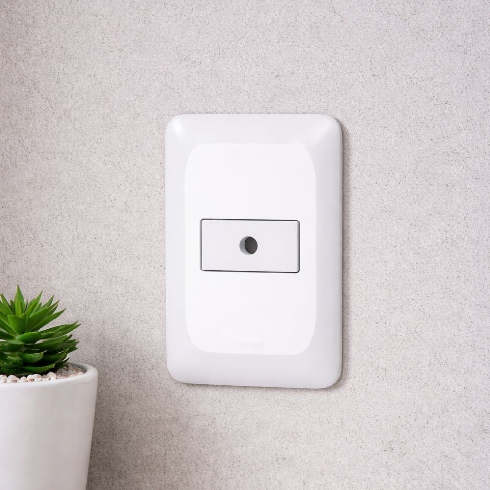 Conjunto Pial Pop 4X2 Branco com Placa 1 FURO) LGP20F