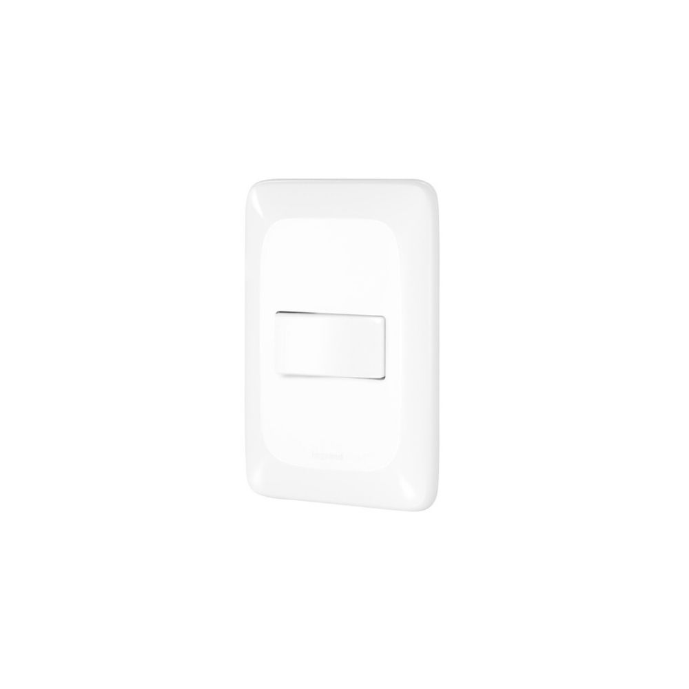 Conjunto Pial Pop 4X2 Branco com Placa 1 Simples LGX010