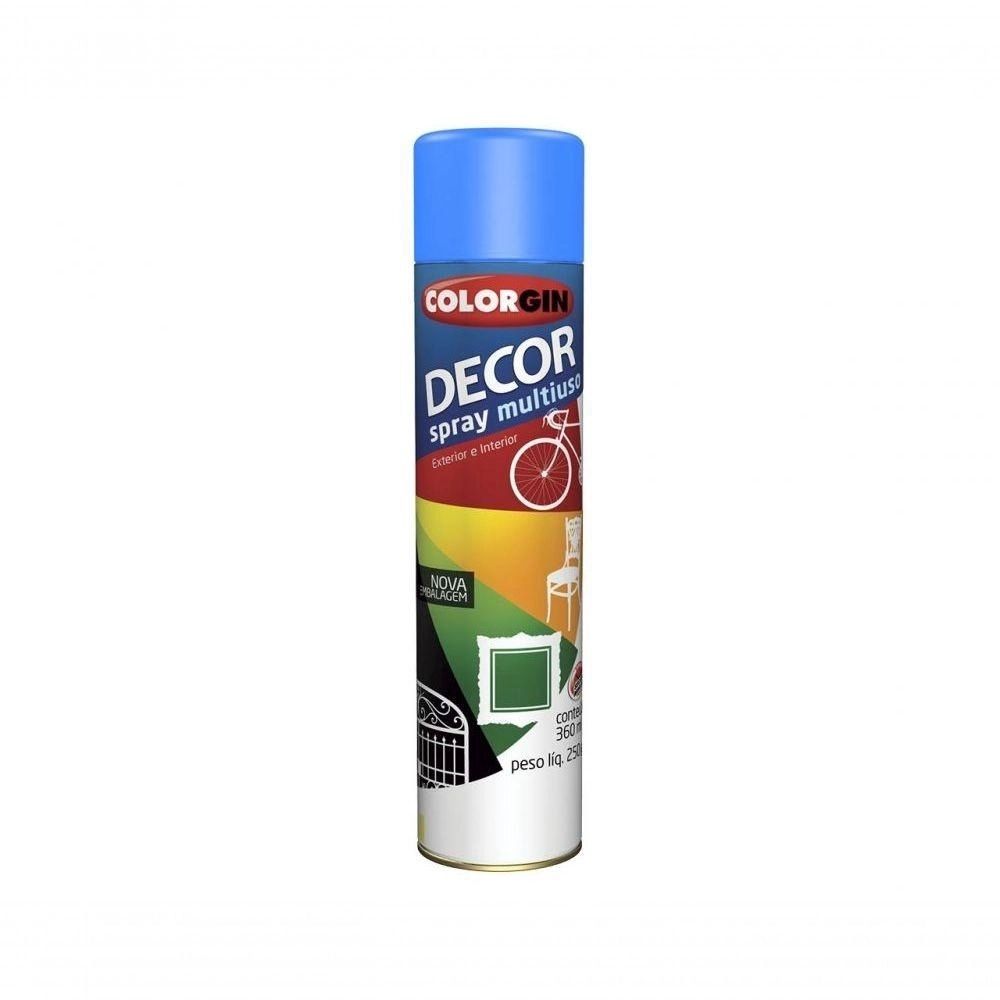 Spray Colorgin Décor Azul Médio 360ml | 8621