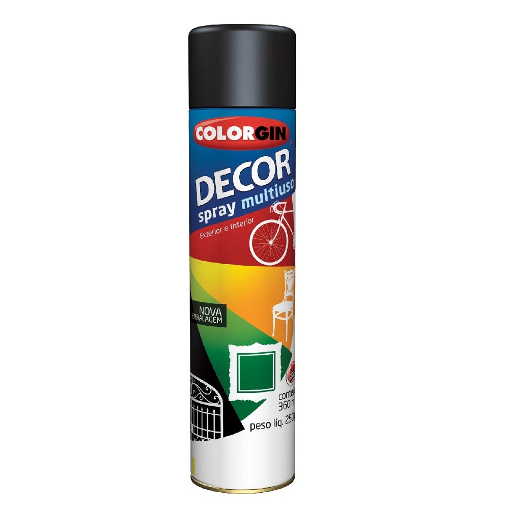 Spray Colorgin Décor Vermelho Metálico 360ML 8771