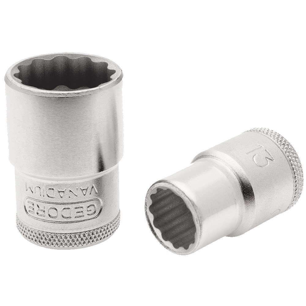 Soquete Gedore Encaixe Estriado 1/2 D19 21mm 15112