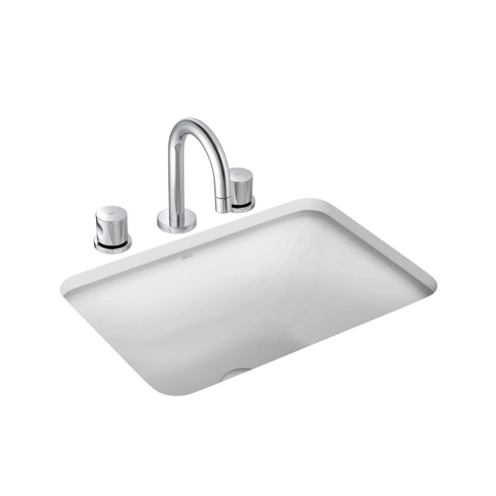 Cuba de Embutir Retangular Deca Louça - 480x350MM Branca | L.375.17