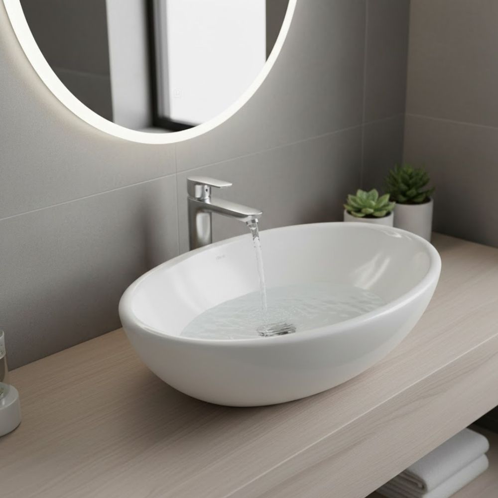 Cuba Louça Deca Oval de Sobrepor Branco - 44x31CM | L.65.17